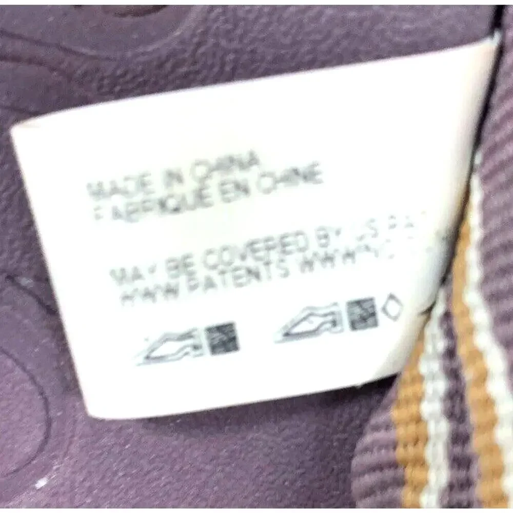 Chaco Classic Canvas Strap Beach Summer Flip Flops Sandals Women 7‎ Purple Gray
